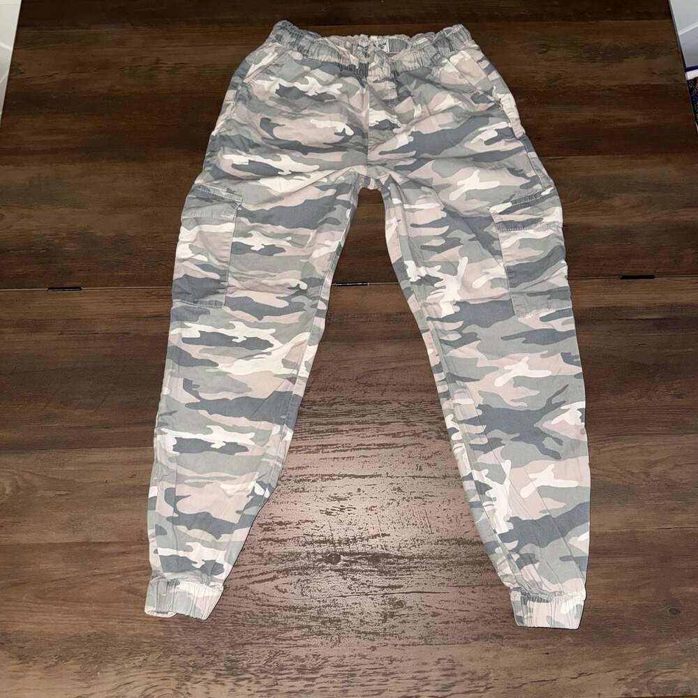 Abercrombie Kids Camouflage Cargo Jogger Pants Size 13/14
